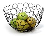 Decorative Open Form Wire Circle Fruit Bowl