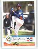 2009 Topps World Baseball Classic # 43 Pedro Martinez - Dominican Republic - New York Mets - WBC Baseball Trading Card in Screwdown Display Case