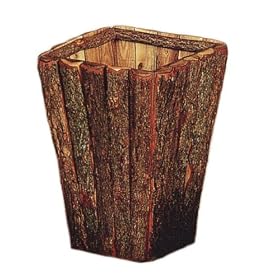 Log Waste Basket by Black Forest Decor