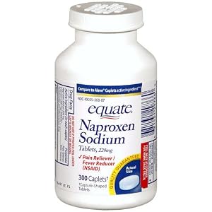 Equate - Naproxen Sodium 220 mg, 300 Caplets (Compare to Aleve)