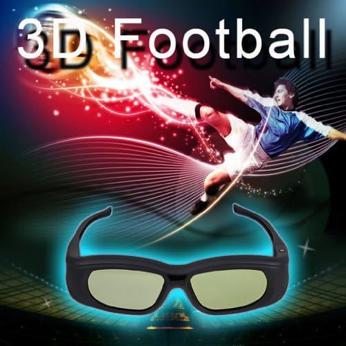 TWIN-PACK Super Universal 3D Active Shutter Glasses IR & Bluetooth Rechargeable For 3D TVs, 3D Blu-ray- Black