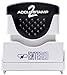 ACCUSTAMP2 035573 Pre-Inked Shutter Stamp, Blue, Entered, 1 5/8 x 1/2