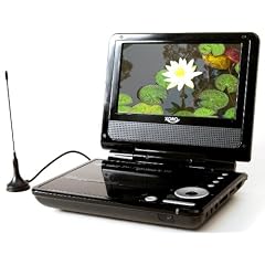 Xoro HSD 7560 Tragbarer DVD-Player (17,6 cm (7 Zoll)  LC-Display, DVB-T Tuner, Kartenslots, USB 2.0) schwarz