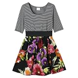 Xhilaration Black Cat BG Exposed Elastic Dress - S