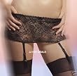 Gabriella Skirted G-String with Removable Garter Straps