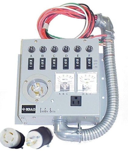 6-5000 Manual Generator Transfer Switch Panel 120/240V 40A CSA & ETL