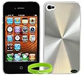 CrazyOnDigital Hard Case for iPhone 4G (Aluminum Silver) (Fits AT&T iPhone) ....