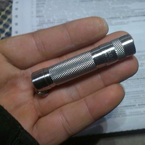 DQG XP Stainless Steel Tiny AAA/10440 Keychain LED Flashlight