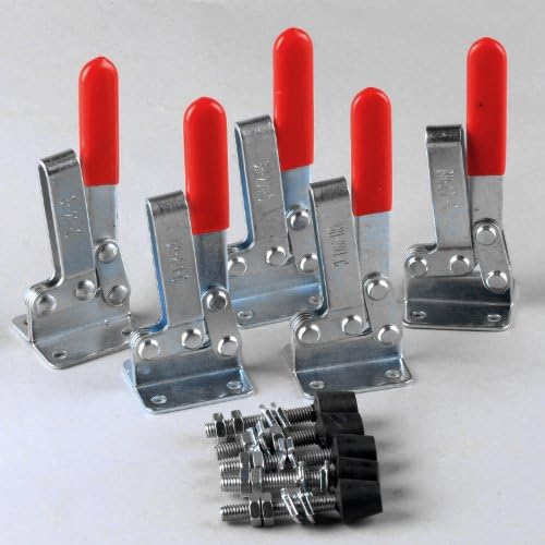 5pcs Horizontal Quick Release Hand Tool Toggle Clamps 201C