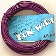 Fun Wire 22 Gauge Coil - Purple Cow