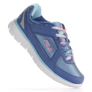 Fila Women's Finest Hour Neoprene Running Shoe,Classic Blue/Bluefish/Knockout Pink,9 M US