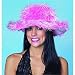 Funky Fuzzy Costume Hat (Color Choices - PINK or BLACK)