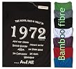 "The Good, Bad & Ugly in 1972" - T-shirt en bambou et en coton biologique, Un original cadeau d'anniversaire pour les 41 ans : M, aubergine