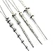 JoJo&Lin 4 pcs/set Vintage Movie Inspired Magic Wand Pendant Necklace Antique Bronze or Silver (Antique Silver Set)