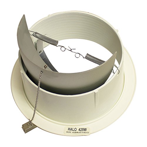 Halo Recessed 425W Trim Wall Wash with Baffle, White