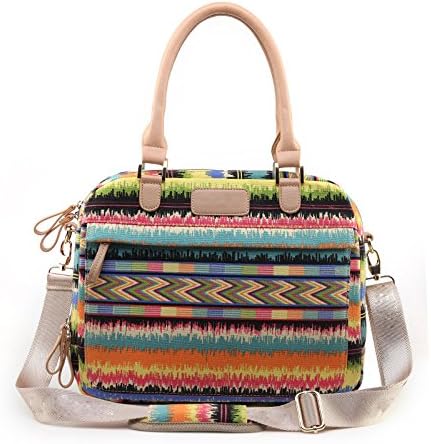 Bohemian Canvas Audio Laptop Carry Travel Case PC / Laptop Carrying Case / Shoulder Messenger Bag / Briefcase for Macbook / Acer / Dell / HP / Sony / Ausa / Samsung / lenovo / Notebook Shoulder Handbag (13-13.3inch)