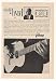 1963 Charlie Byrd Gibson Classic Electric Guitar Print Ad (42738)