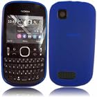 Gel Case Cover Skin For Nokia Asha 200 201 / Blue Design