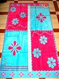 Review Egyptian Linens  / LUXURY EGYPTIAN COTTON JACQUARD FALL FLOWER BEACH TOWEL SET