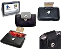 Leather Case for Garmin: GPS carry case for Garmin Nuvi fits models: 250W 255WT 200W, Serie 600 650, Serie 750 760, Serie 860, Serie 1390T pro and many more - see description