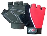 XXR Gel Max Padded Cycling Gloves MTB Mountain Bike Biker Gloves Fingerless Bicycle Exercise Gym Fitness Gloves Amara Gloves