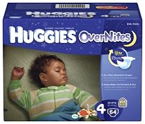 Huggies Overnites Diapers, Size 4, Big Pack, 64 Count