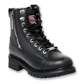 Milwaukee Motorcycle Clothing Company MB408 Accelerator Black Leather Men's Motorcycle Boot
