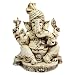 Cream and Brown Ganesh Statue with Turban