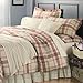 Tanplaid Fireside Flannel Comforter Cover - King
