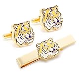 LSU Tigers Cufflinks and Tie Bar Gift Set