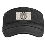 Artsmith, Inc. Military Embroidered Cap Flower Life Peace Symbol