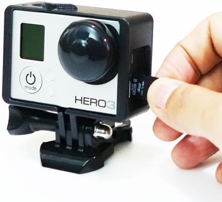 microSD Accessible Wide Open Gopro Frame Mount and Quick Release + Rubber Lens Cover Set