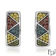 FPJ Vibrant Earrings With 1.10ctw Genuine , , , Clean Diamonds Beautifully Crafted in 14K White Gold. Total item weight 7.0g Length 21mm