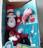 The Cat In The Hat Plush Toys Cat - Fish - Thing1 - Thing 2 and Story Book - DR. Seuss