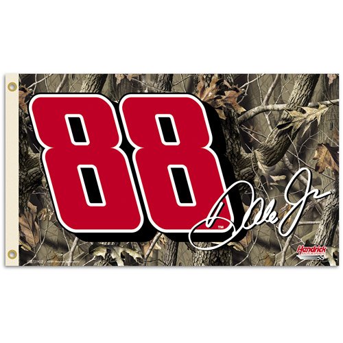B.S.I. Dale Earnhardt, Jr. Two Sided 3' x 5' Realtree Camo Flag