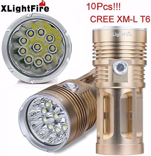 Flashlight, XLightFire XLightFire 19000LM 8 x CREE XM-L T6 LED Hunting Flashlight 4 x 18650 Lamp Torch