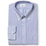 Van Heusen Wrinkle-Free Oxford Stripe Fancy- Button Down Collar