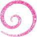 10 Gauge Hot Pink Acrylic Glitter Spiral Taper