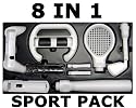 8 IN 1 WII SPORT PACK TENNIS GOLF DRIVING WHEEL