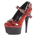 Women's High Heel Shoes Sexy Penthouse Brand Platform Gothic Mary Janes 6 Inch Stiletto Multi Strap Buckles