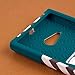 Nokia Lumia 730 / Lumia 735 Case, MPERO Impact X Series Dual Layered Tough Durable Shock Absorbing Silicone Polycarbonate Hybrid Kickstand Case for Lumia 730 / Lumia 735 - Teal Chevron