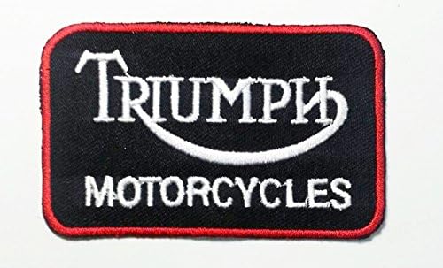 Triumph Biker Motorcycles Jacket T-shirt Patch Sew Iron on Embroidered. New with High Quality