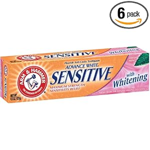 Arm & Hammer Advance White Sensitive Toothpaste Crest 3D White Vivid Flouride Toothpaste