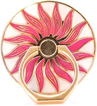 Phone Stand, Luxury StarFish Shape Universal Phone Stand ,Multi-Angle Portable Stand, 360 Rotation 3D Aluminium Alloy Ring Grip/Phone Holder for iPhone,Samsung, All Cell Phones (Light Pink) (Pink)