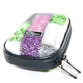 Ex-Pro� Expression Collection - Patchwork - Hard Clam Shock proof Digital Camera Case Bag (Cameras upto 100mm x 70mm x 30mm) - Acer, Agfa, Canon, Casio EXilim, Fuji Finepix, GE, Hitachi, Kodak Easyshare, Nikon Coolpix, Panasonic Lumix, Praktica, Polaroid, Olympus, Pentax Optio, Samsung Digimax, Sigma, Sony Cyber-shot, Traveler, Vivitar and more & More.