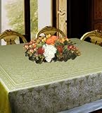 Table Cloth 70 by 70-inch Linen Cotton, Mandorla by Armani International