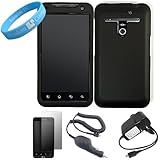 Black Two Piece Shield Protector Snap On Case for T-Mobile LG G2x Smartphon ....