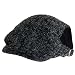 TWEED IVY BELT BUCKLE IVY DRIVING GOLF CAP HAT * BLACK * Small / Medium