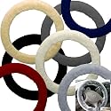Auto Steering Wheel Cover (Made in USA) 100% Sheepskin - Wooly Bully #SWC