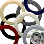 Auto Steering Wheel Cover (USA) Sheepskin Burgundy - Wooly Bully #SWC-Bur